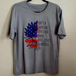 Women’s XL Graphic Tee “She’s a good girl, loves her Mama . . . “